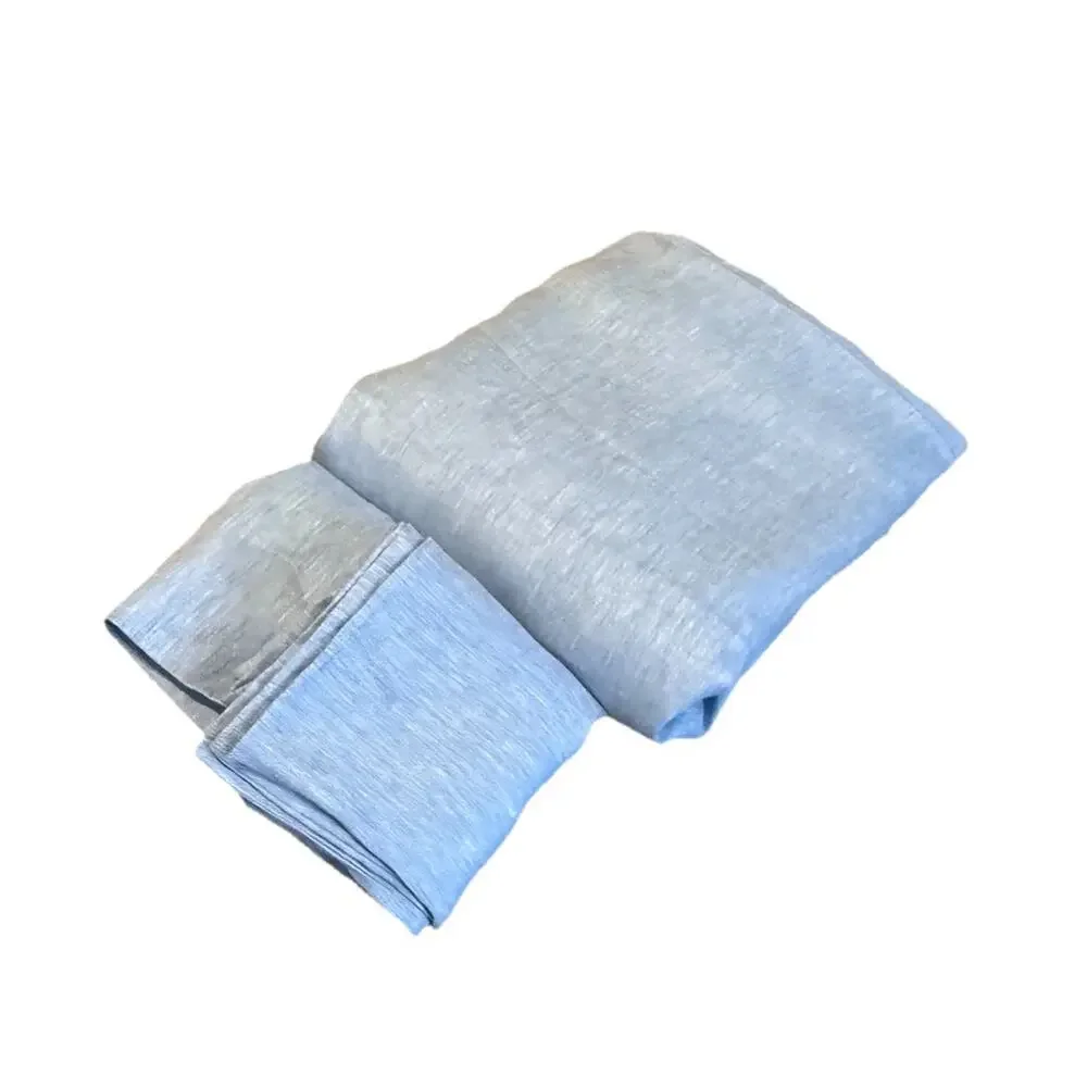Michell Gold + Bob Williams RARE Luxury Duvet Cover Shams Set King Blue Linen